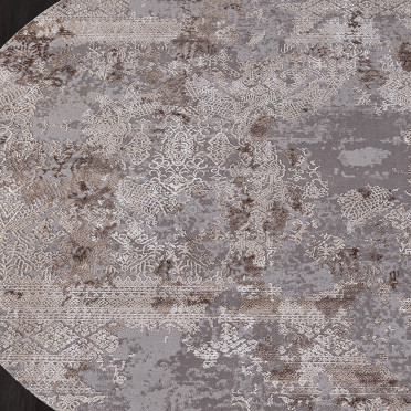Ковер 03851C - GREY / BROWN - Круг ARMINA