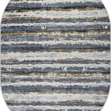 Турецкий ковер Regnum 37939A OVAL BLUE / L.GREY