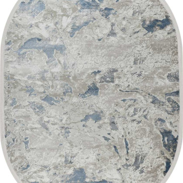 39877A OVAL BLUE / CREAM Nadejda