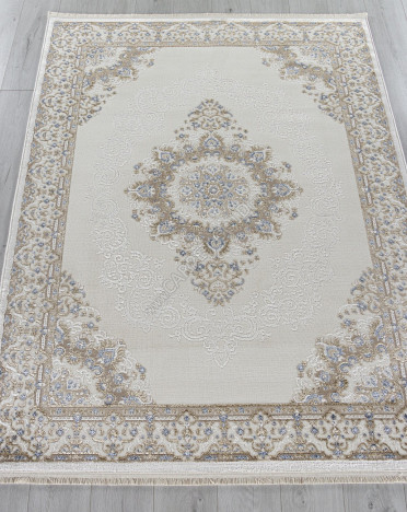 Ковер 27236A - CREAM / BLUE - Прямоугольник - коллекция MOSSO