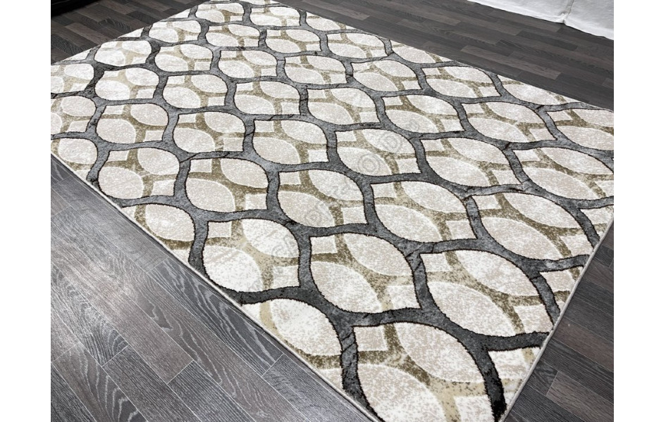 Турецкий ковер 40383B_COKME BEJ / ACIK GRI