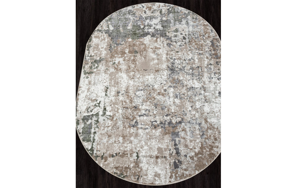 Ковер 01632A - L.GREEN / BEIGE - Овал - коллекция PARADIZE